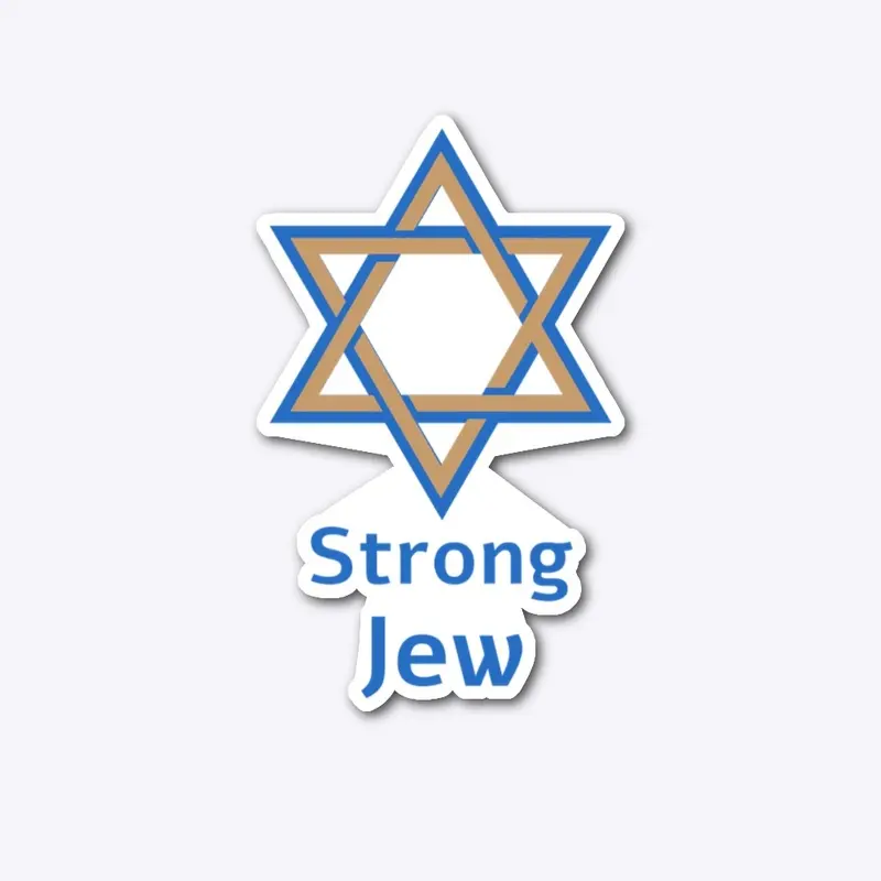 Strong Jew - Blue and Gold Magen David